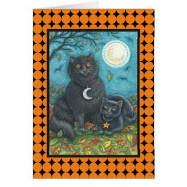 BUBO EN PYEWACKET BLACK CAT-WENSKAART leeg