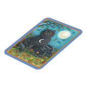 BUBO- EN PYEWACKET BLACK-CATS, HALLOWEEN FOLK ART MAGNEET (Linkerzijde)