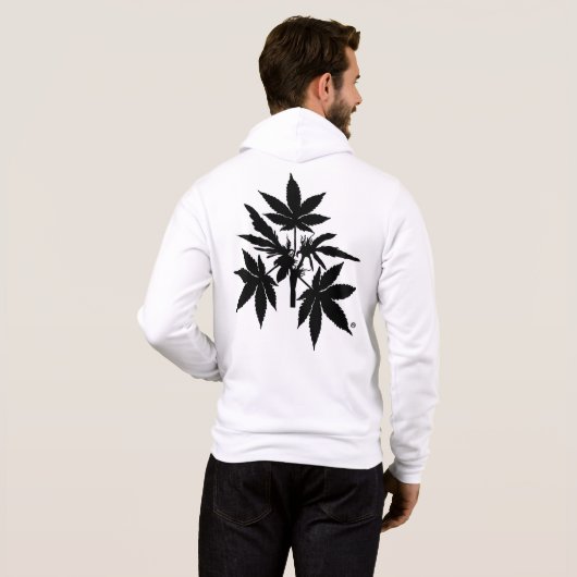 Bubs zwarte buikwervel hoodie (Achterkant volledig)