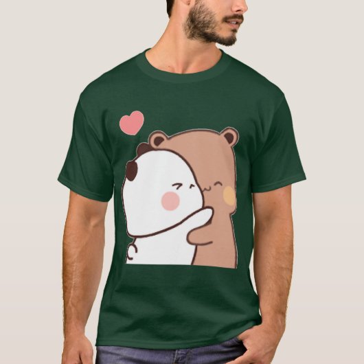 Bubu Dudu Cute Couple Cartoon funny T-shirt (Voorkant)