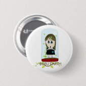 BUBU EARTH RONDE BUTTON 5,7 CM (Voorkant /achterkant)