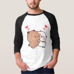 Bubu en Dudu, Panda en Brownie Beer paar T-shirt<br><div class="desc">Panda Beer, Bubu Dudu Liefde Koppel Panda En Brownie Beer Koppel</div>
