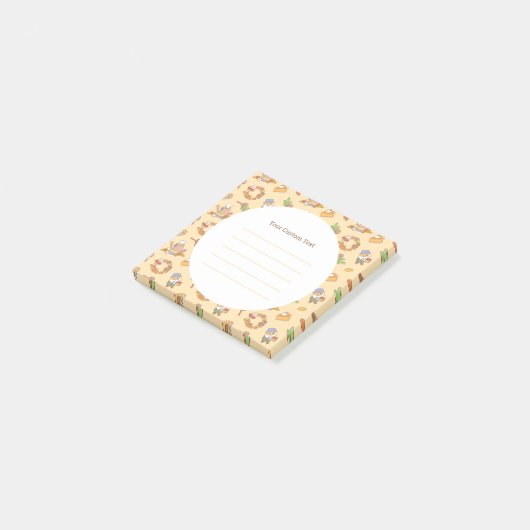 Bubu en Moonch, Herfst en Pie Post-it® Notes (Schuin)