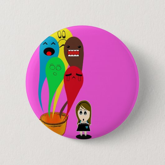 BUBU FANTASMAS RONDE BUTTON 5,7 CM (Voorkant)