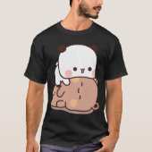 Bubu Panda en Dudu Beer spelen samen â ï T-shirt (Voorkant)