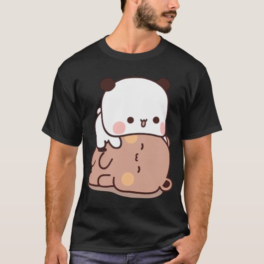 Bubu Panda en Dudu Beer spelen samen â ï T-shirt (Voorkant)