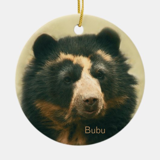 Bubu Portraits Keramisch Ornament (Voorkant)