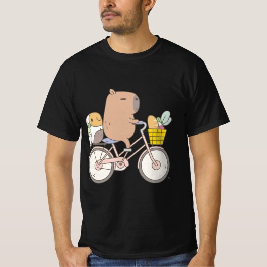 Bubu the Guinea Pig Biking T-shirt (Voorkant)