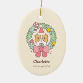 Bubu the Guinea pig, Christmas Gift Keramisch Ornament (Voorkant)