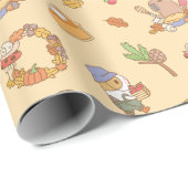 Bubu the Guinea Pig, Herfst and Pie Pattern Cadeaupapier (Rol Hoek)