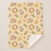 Bubu the Guinea Pig, Herfst and Pie Pattern Sherpa Deken (Voorkant)