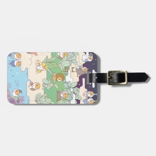 Bubu the Guinea Pig, Holoscope Land Bagagelabel (Voorkant horizontaal)