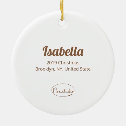 Bubu the Guinea Pig with Baby keizer Penguins Keramisch Ornament (Achterkant)