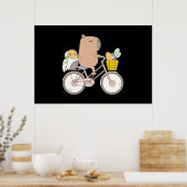 Bubu the Guinee Pig Biking Poster (Keuken)