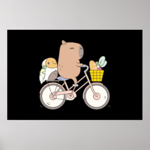 Bubu the Guinee Pig Biking Poster