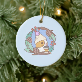 Bubu the Guinee Pig, Coffee Break Keramisch Ornament