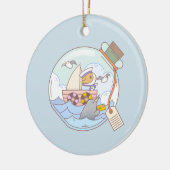 Bubu the Guinee varken, een pot avontuur Keramisch Ornament (Links)