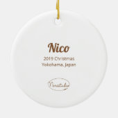 Bubu the Guinee varken, een pot avontuur Keramisch Ornament (Achterkant)