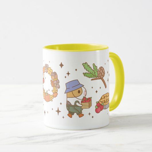 Bubu the Guinee varken, Herfst en Pie Mok (Voorkant rechts)