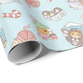 Bubu the Guinee varkensheek South Pole Holiday Pat Cadeaupapier (Rol Hoek)