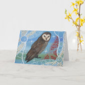 Bubuk Uil Dreaming II Kaart (Gele Bloem)