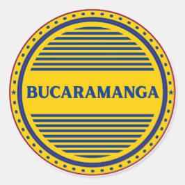 Bucaramanga City Pride Embleem – Colombiaanse iden Ronde Sticker