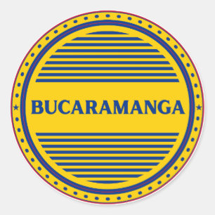 Bucaramanga City Pride Embleem – Colombiaanse iden Ronde Sticker