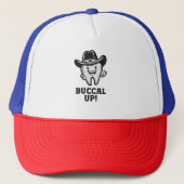 Buccal up tandarts cowboy tanden grappig trucker pet (Voorkant)