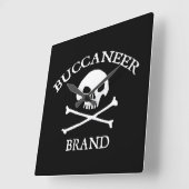 Buccaneer Brand Vierkante Klok (Hoek)