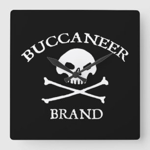 Buccaneer Brand Vierkante Klok