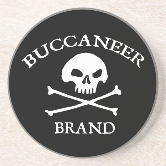 Buccaneer Brand Zandsteen Onderzetter (Voorkant)