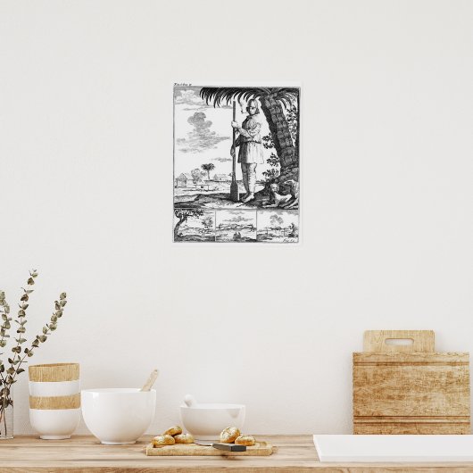 Buccaneer in West Indies, 1686 Poster (Keuken)