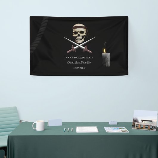 Buccaneer party Pirate thema verjaardag / vrijgeze Spandoek (Beurs)