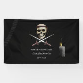 Buccaneer party Pirate thema verjaardag / vrijgeze Spandoek (Horizontaal)