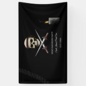 Buccaneer party Pirate thema verjaardag / vrijgeze Spandoek (Verticaal)