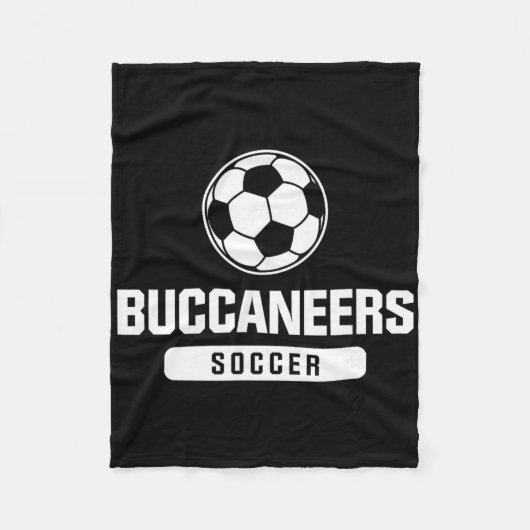 Buccaneers Voetbal voor Basisonderwijs, Middelbare Fleece Deken (Voorkant)