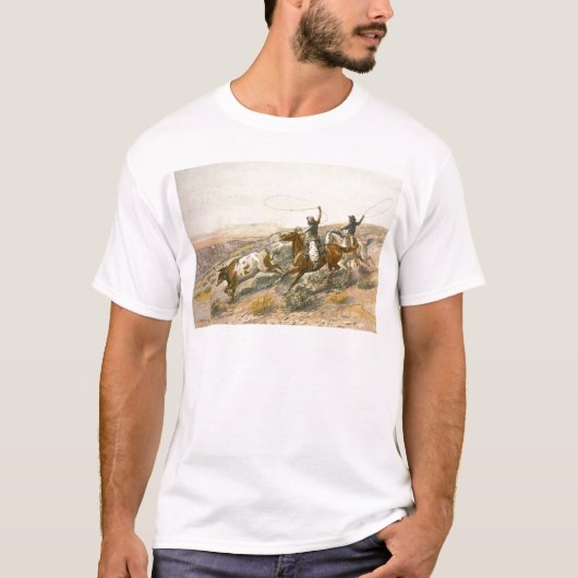 Buccaroos door Charles Marion Russell T-shirt (Voorkant)