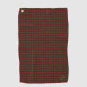 Buccleuch Officiële Tartan met monogram / initiale Golfhanddoek (Voorkant)