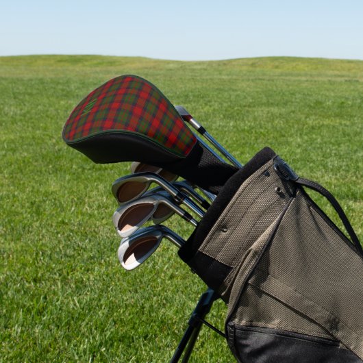 Buccleuch Officiële Tartan met monogram / initiale Golfheadcover (Insitu)