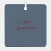 Buccleuch Original Scottish Tartan Metalen Ornament (Achterkant)