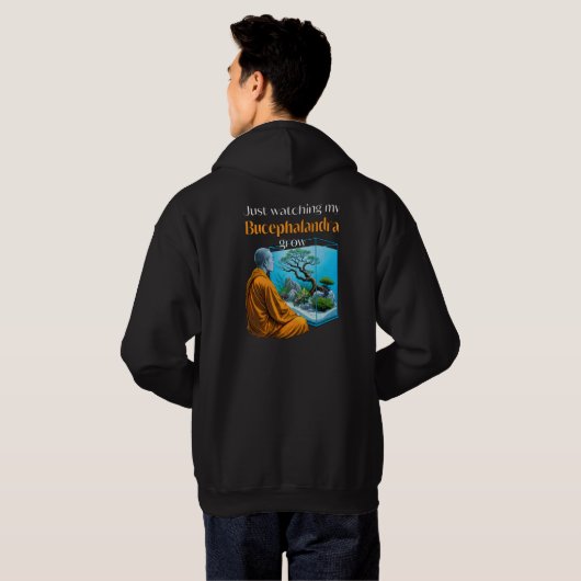 Bucephalandra Zen – A Meditative Aquascaping Hoodie (Achterkant volledig)