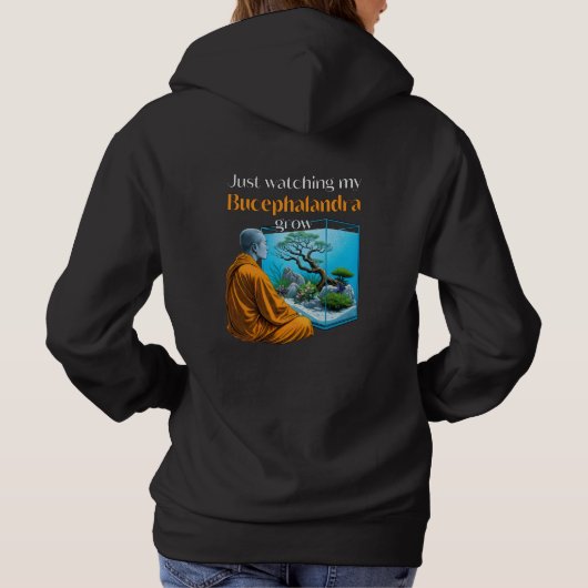 Bucephalandra Zen – A Meditative Aquascaping Hoodie (Achterkant)
