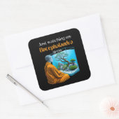 Bucephalandra Zen – A Meditative Aquascaping Vierkante Sticker (Envelop)