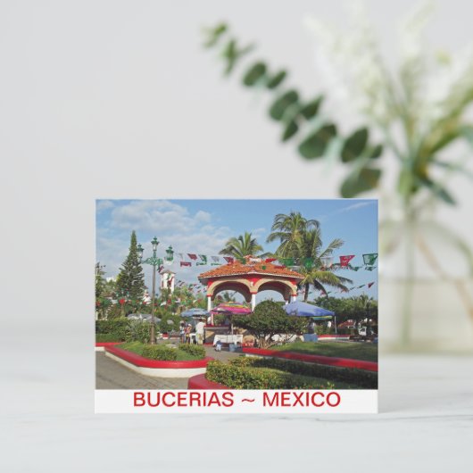 Bucerias Downtown Plaza Briefkaart (Staand voorkant)