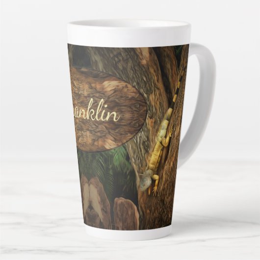 Bucerias Iguana 1069 Latte Mok (Rechterhoek)