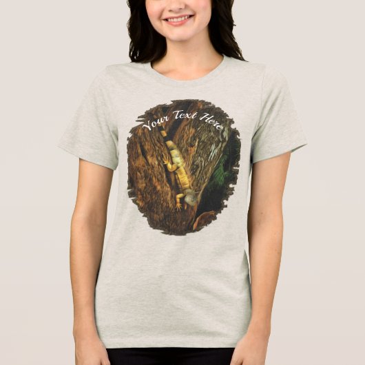 Bucerias Iguana 1069 Tri-Blend Shirt (Voorkant)