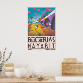 Bucerías Strand Print Moderne Kustkunst - Palm (Keuken)