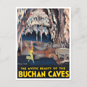 Buchan Caves Australia vintage Briefkaart