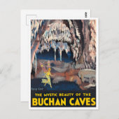 Buchan Caves Australia vintage Briefkaart (Voorkant / Achterkant)