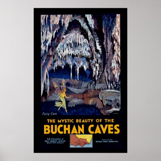 Buchan Caves Australië Poster (Voorkant)